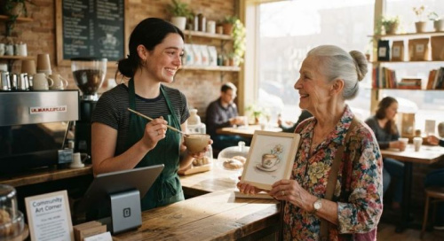 The Second Canvas: How a Barista and a 72-Year-Old Widow Found Their Purpose in Art
