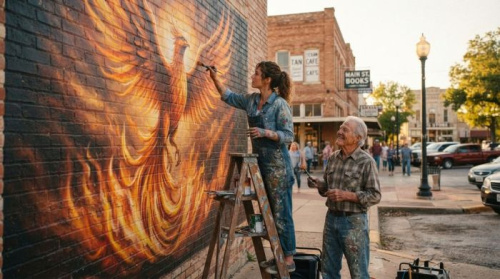 The Mural on Main Street: How a Broken Heart and a Paintbrush Saved a Dying Texas Town