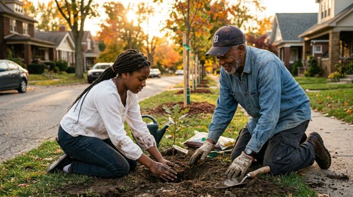 The Girl Who Planted Trees in the City