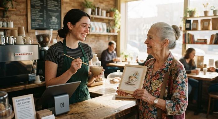 The Second Canvas: How a Barista and a 72-Year-Old Widow Found Their Purpose in Art